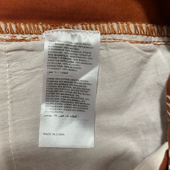 THE RAGGED PRIEST x Milk It Reach It Wiggle Print Mini Skirt Rust Beige US 6 - Picture 12 of 13